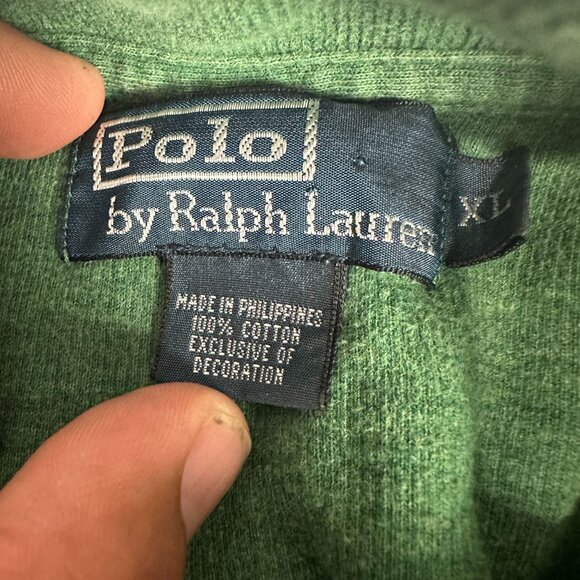 Polo Ralph Lauren Men's Mock Neck Long Sleeved Pullover Sweater Size XL Green - Picture 4 of 6